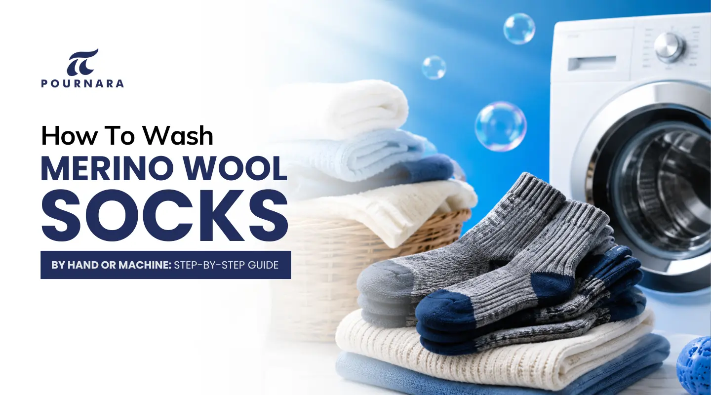 How to wash merino wool socks by hand or machine — step-by-step guide by Pournara